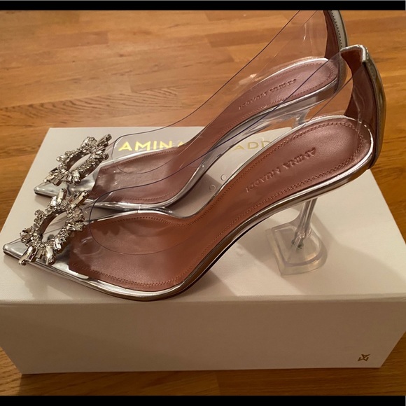 NIB AMINA MUADDI Begum Plexi Jewel Pumps 36-42 - Picture 4 of 6